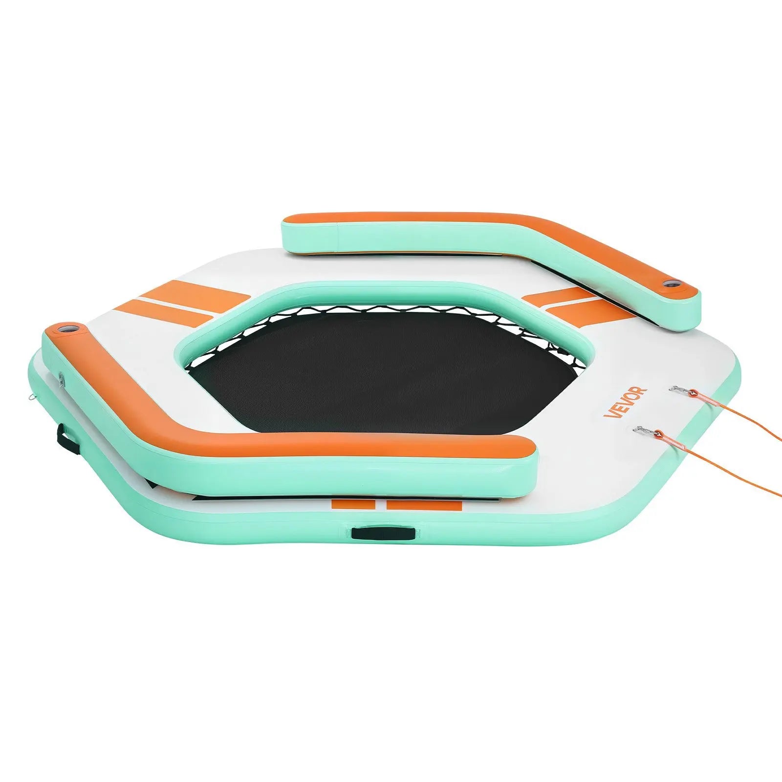 Plateforme flottante gonflable compacte sur l'eau