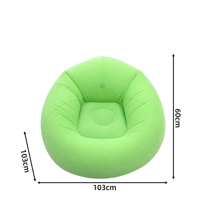 Détail du matériau PVC du pouf canapé gonflable