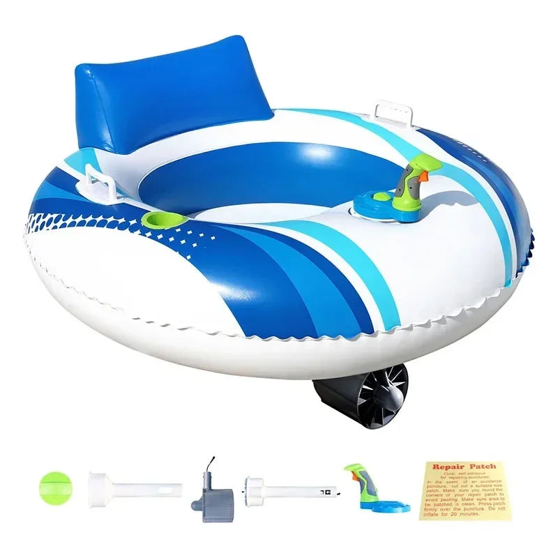 Bateau Gonflable Électrique Siège Intégré - vue de côté