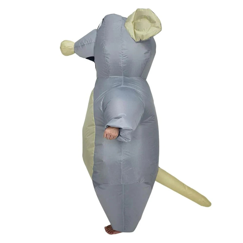 Costume gonflable souris grise carnaval