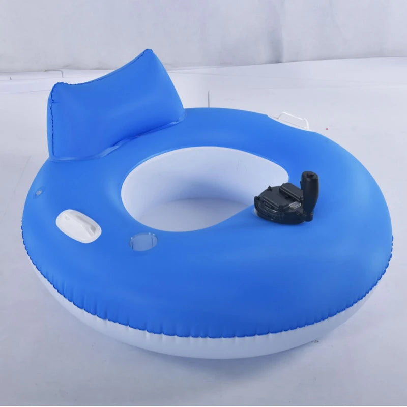 Plateforme flottante gonflable chaise motorisée sur l'eau