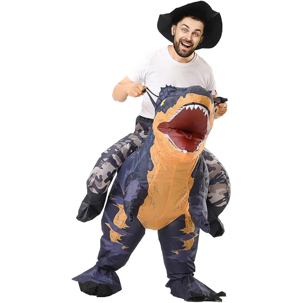 Détail du ventilateur intégré du costume gonflable dinosaure