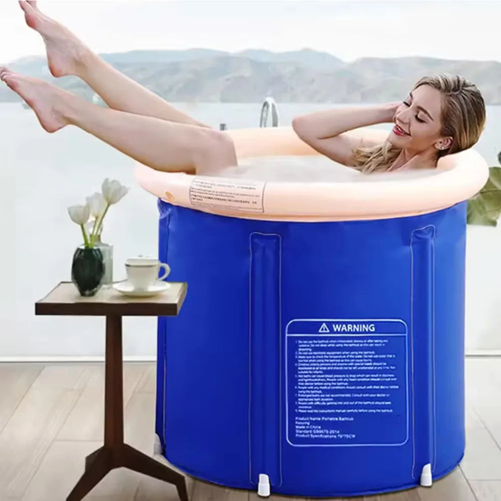 Baignoire gonflable de glace robuste pliée pour le rangement