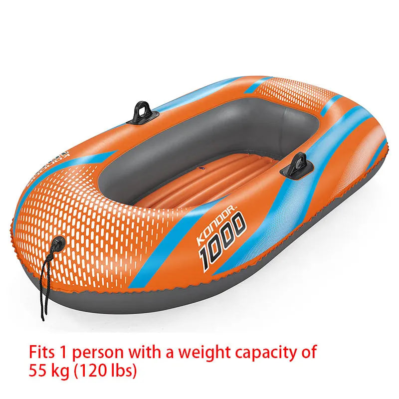 Bateau gonflable biplace en PVC robuste