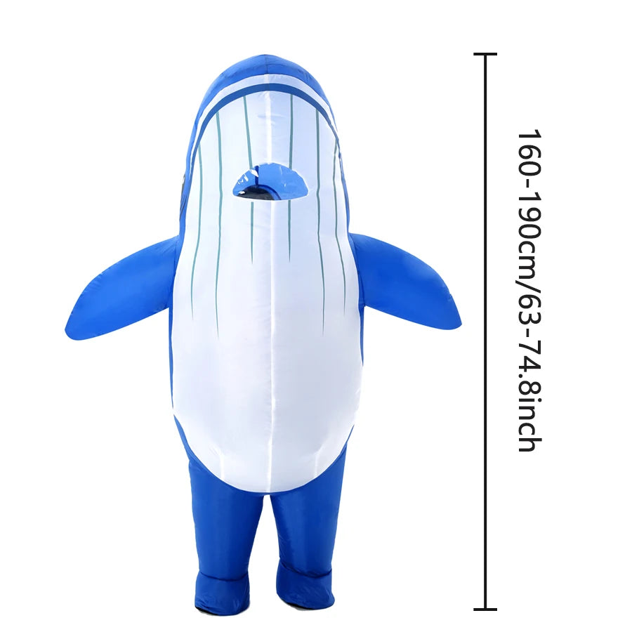 Costume gonflable baleine adulte carnaval