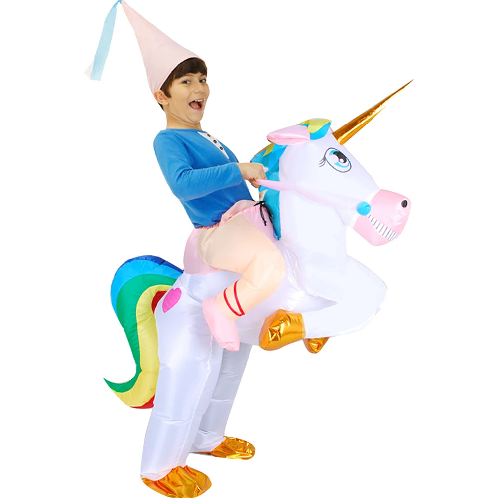 Costume licorne gonflable pour spectacle Halloween