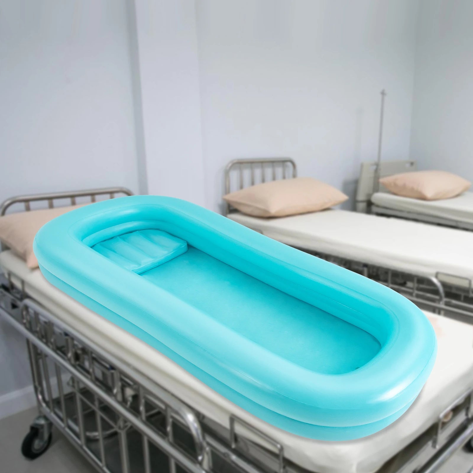 Baignoire gonflable médicale repliée pour rangement