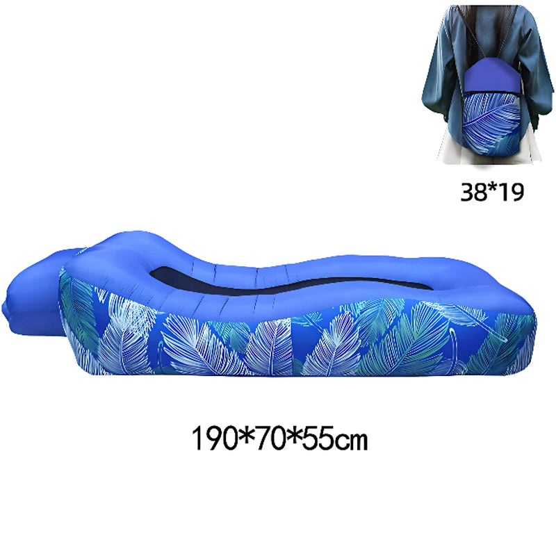Canapé gonflable 210T confort maximal jardin piscine
