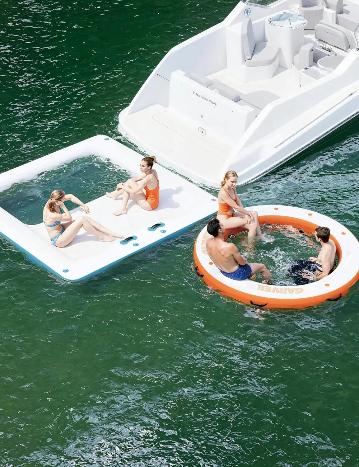 Plateforme flottante gonflable multi-personnes