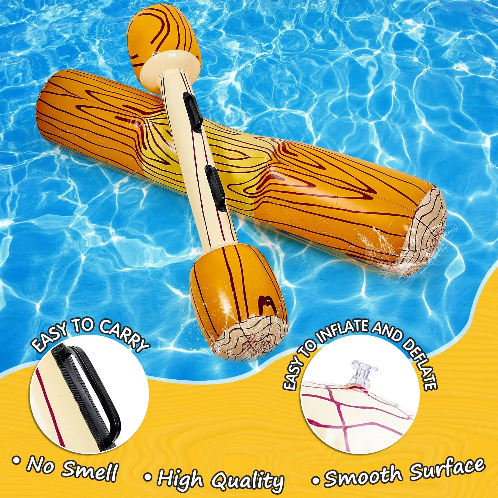 Lot complet : 2 sièges flottants et 2 bâtons de combat gonflables