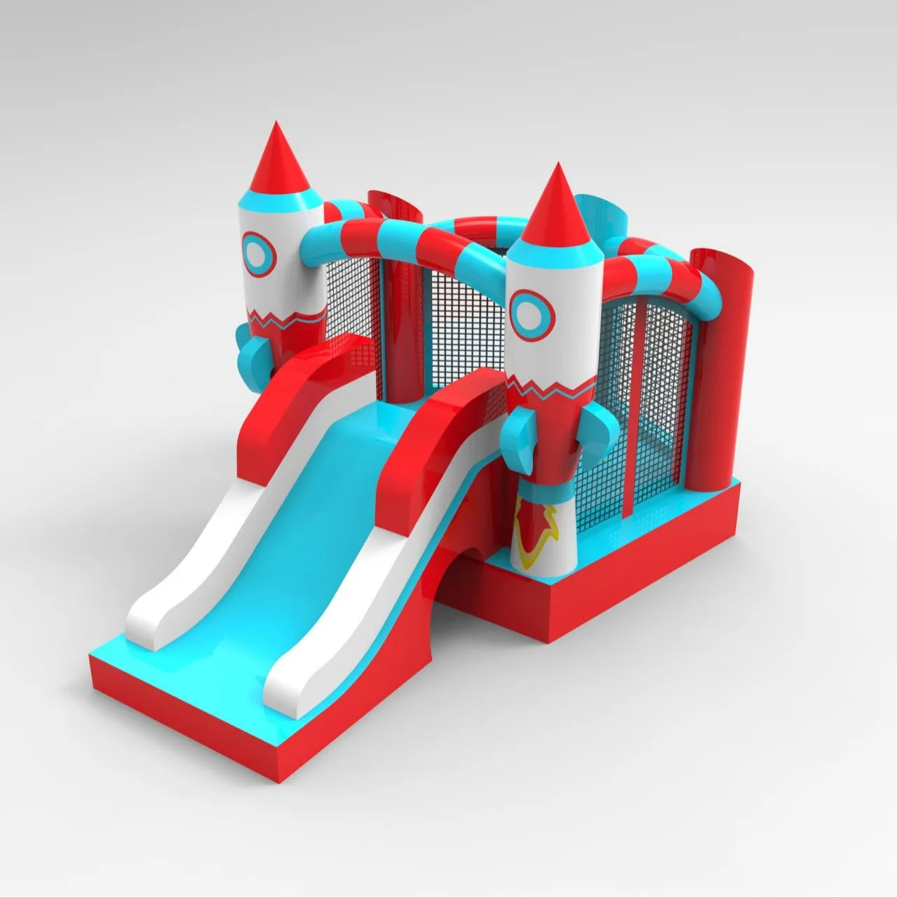 Château gonflable toboggan trampoline intérieur extérieur