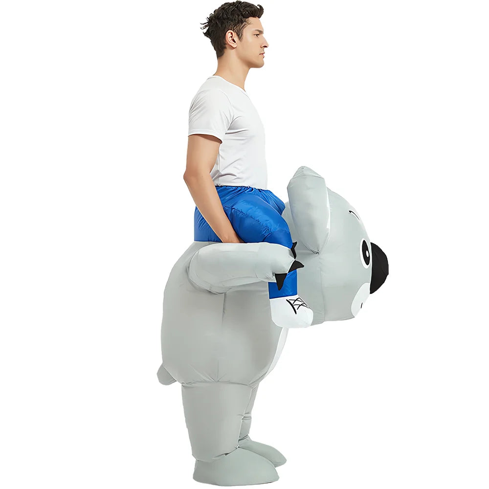 Déguisement koala gonflable avec ventilateur intégré