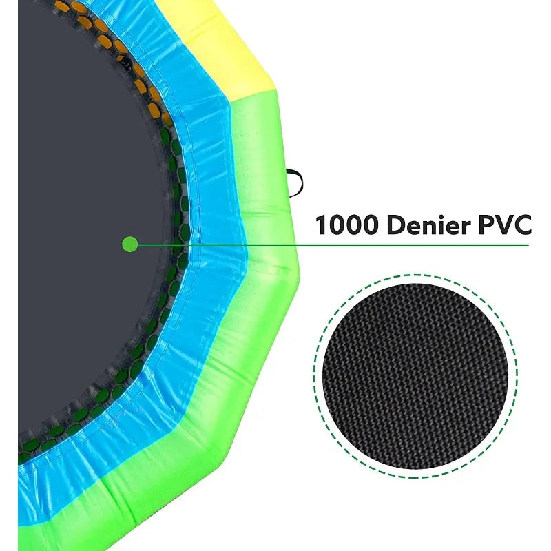 Trampoline flottant gonflable surface ronde