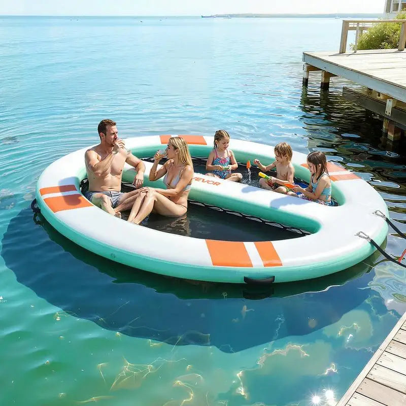 Plateforme Flottante Gonflable Ronde - vue d'ensemble