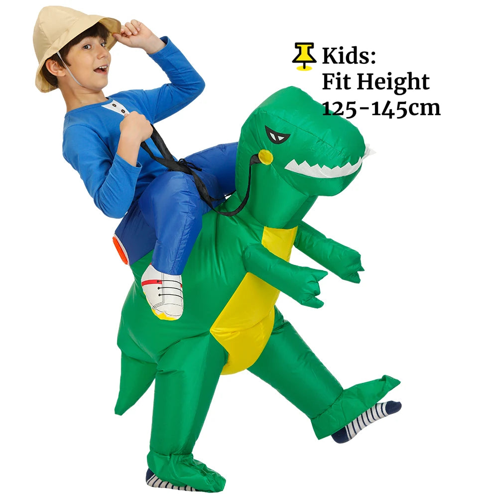 Costume gonflable T-Rex, nombreux coloris disponibles