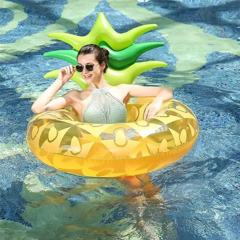 Anneau gonflable ananas XXL piscine adulte