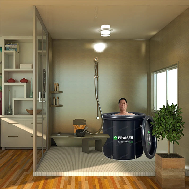 Baignoire gonflable pliable pour rangement facile