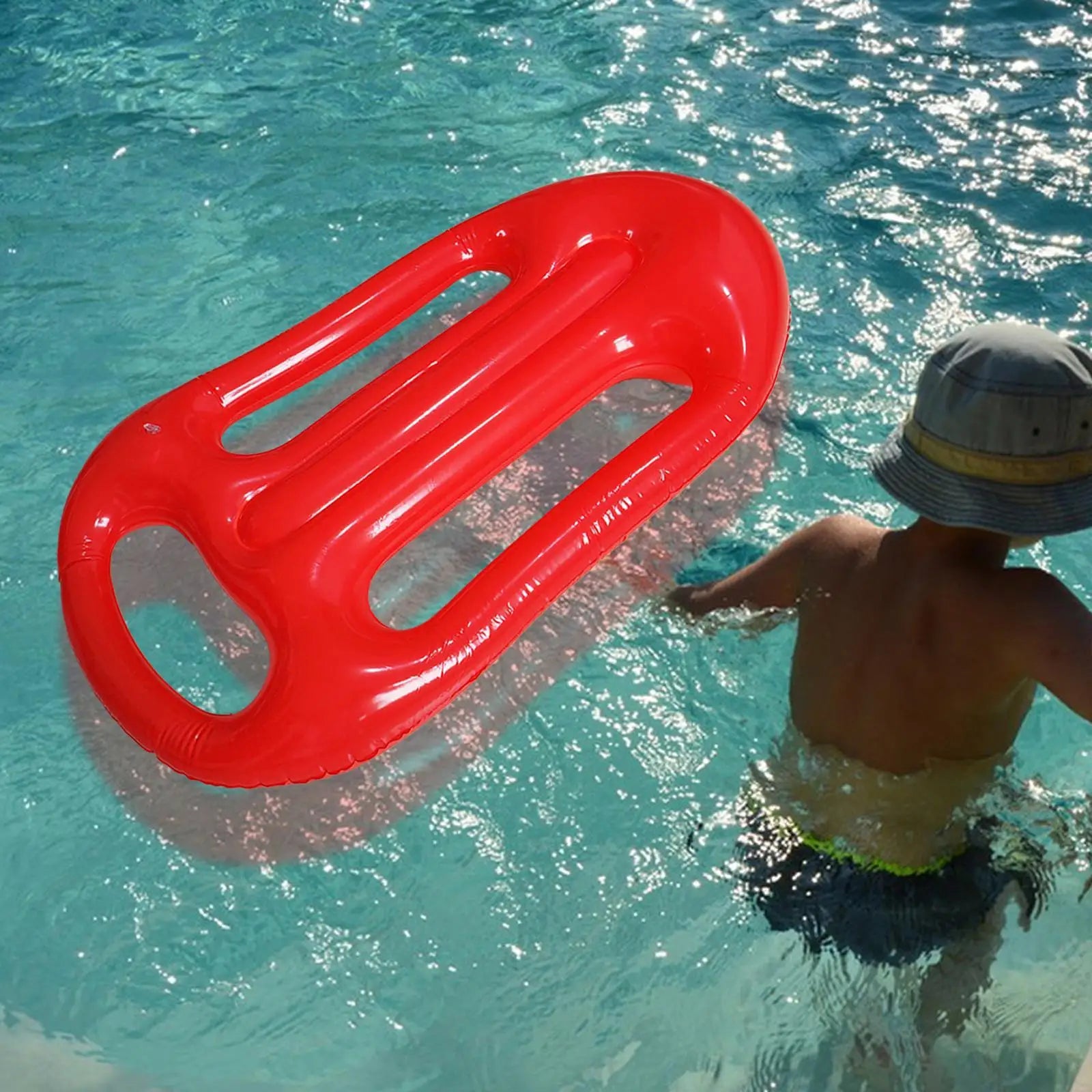 Planche de surf gonflable en PVC vue de près