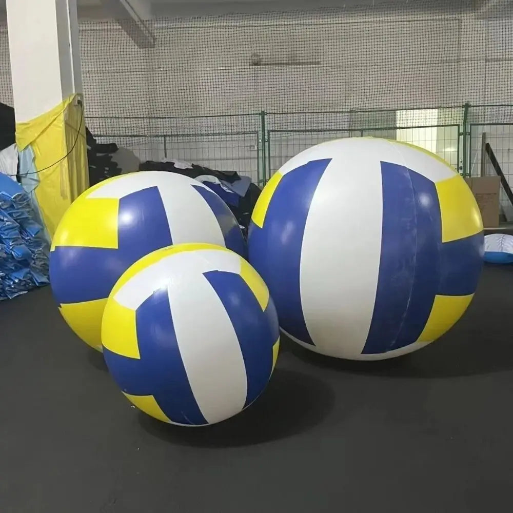 Jeu parent-enfant avec le ballon gonflable volley-ball