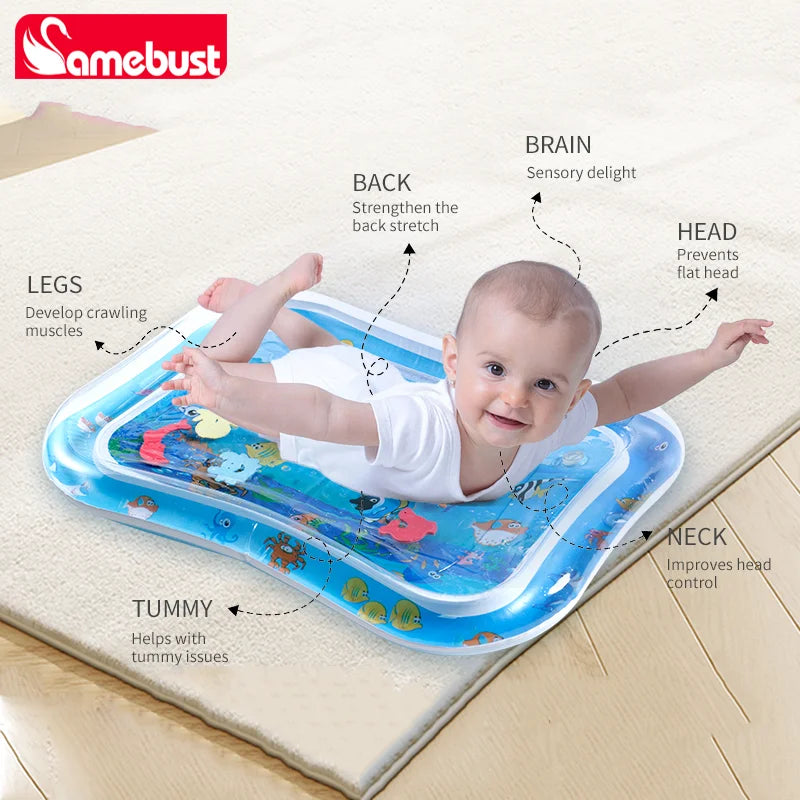Coussin aquatique gonflable bébé tummy time éveil
