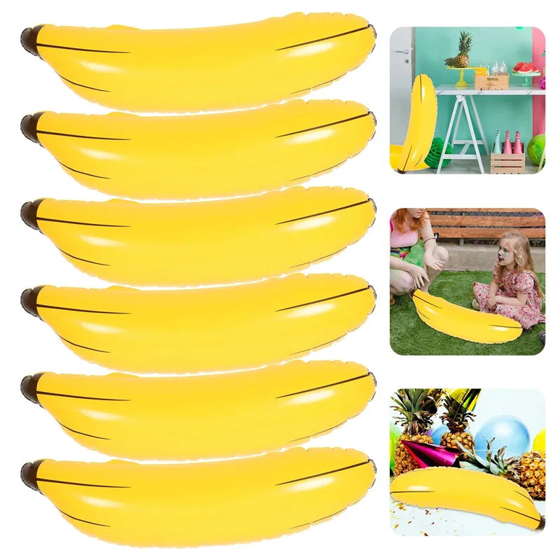 Bouée gonflable banane géante 180 cm décoration