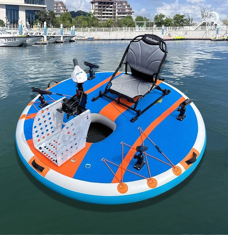 Plateforme flottante gonflable prête à l'usage