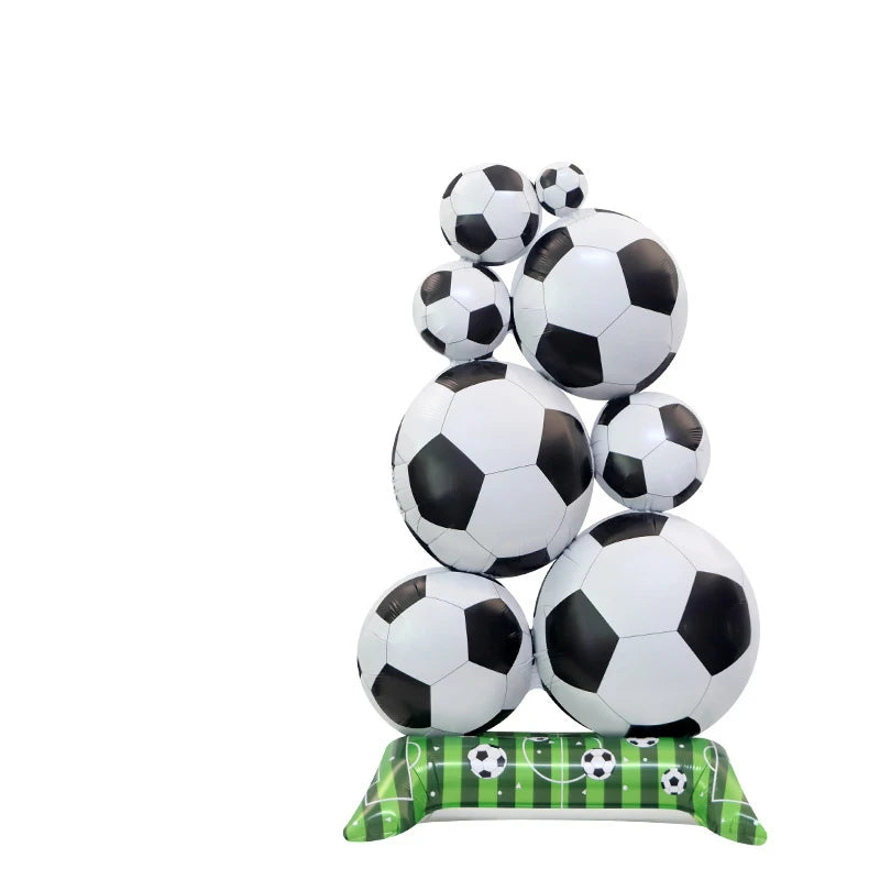Ballon gonflable rugby 4D aluminium anniversaire sport