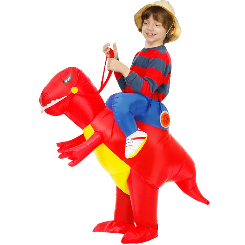Costume gonflable coq enfant prêt à gonfler