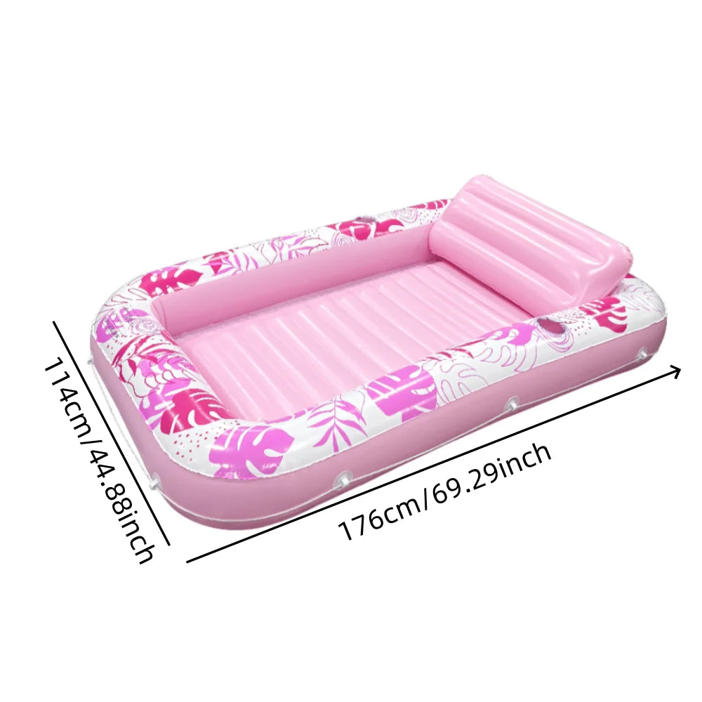 Bouée gonflable coloris rose clair pour l'été