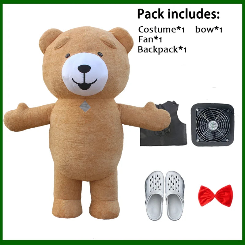 Costume gonflable panda ours polaire pour animation de rue 29