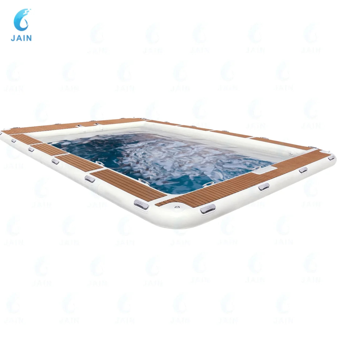 Plateforme flottante gonflable quai mer