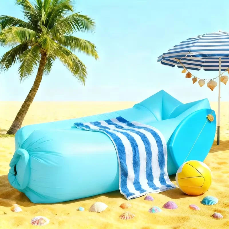Canapé gonflable portable à gonflage rapide à la plage