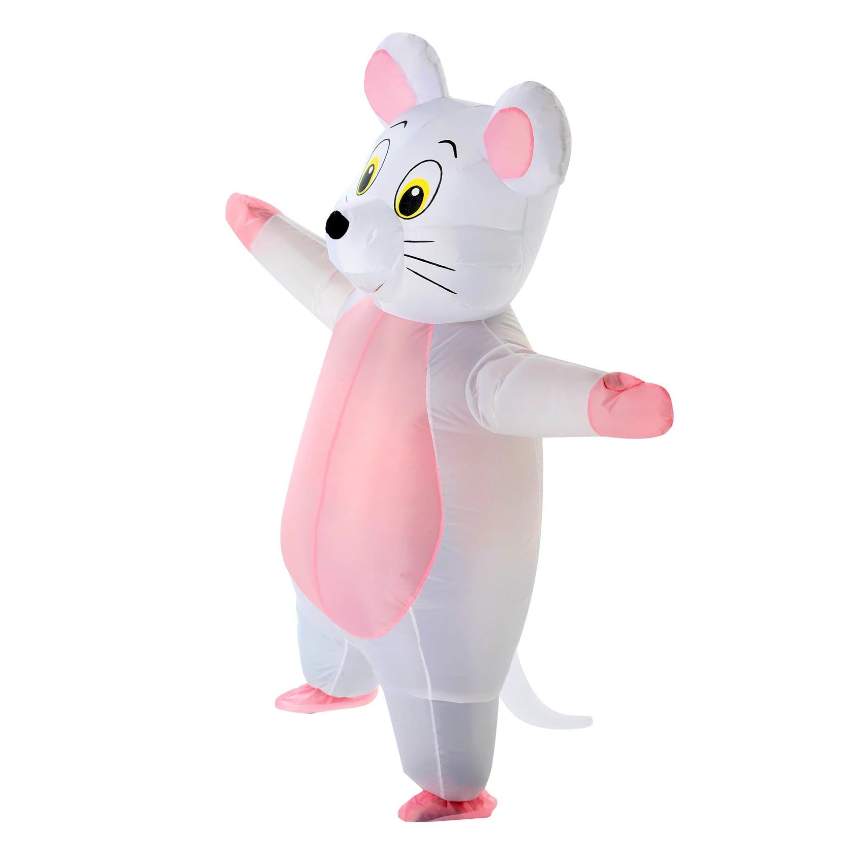 Costume gonflable adulte souris blanche unisexe