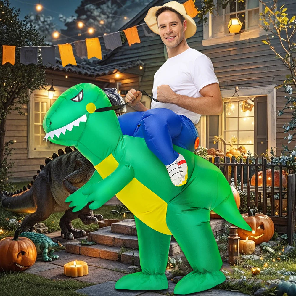 Costume gonflable dinosaure enfant taille XS