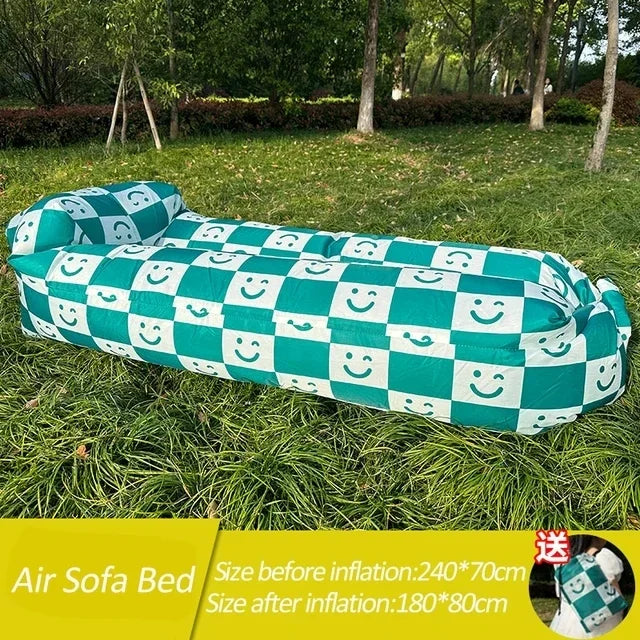 Canapé gonflable camping tissu résistant