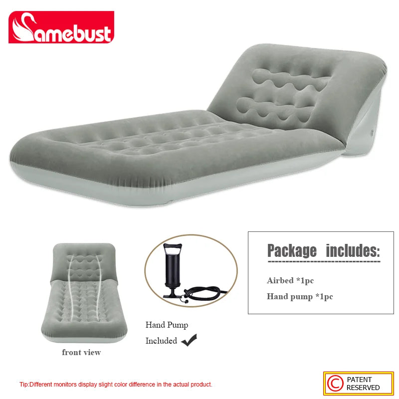 Coussin couchage gonflable réglable fermeté ajustable