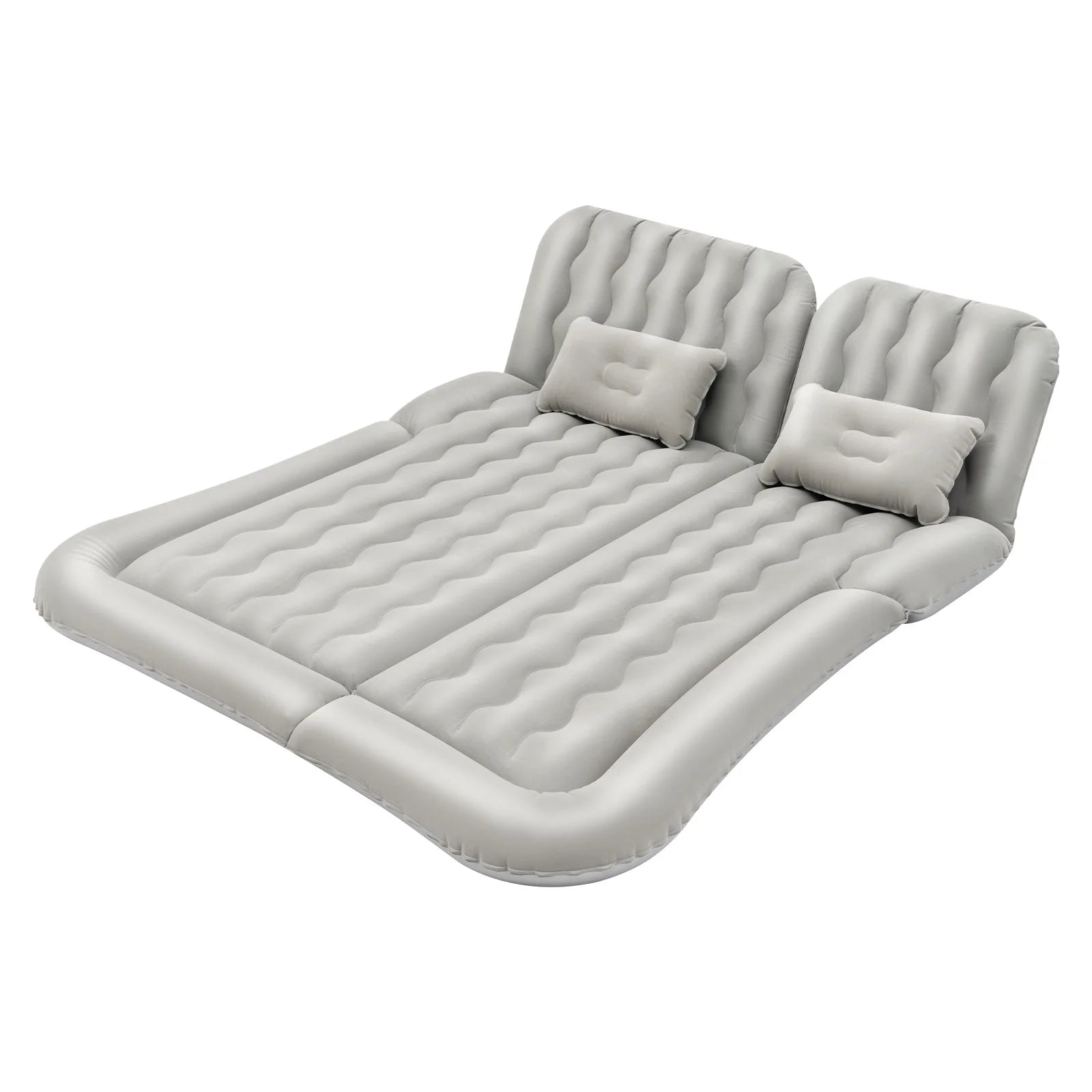 Matelas gonflable SUV coffre déplié avec appuie-têtes