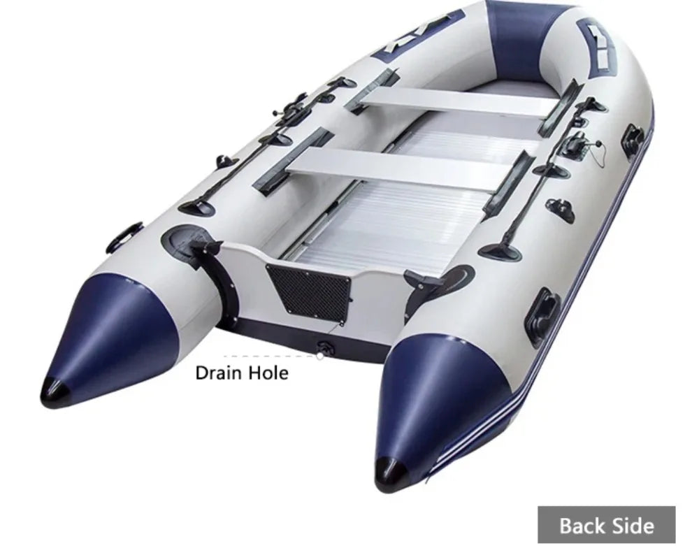 Bateau gonflable pneumatique avec pagaies et accessoires