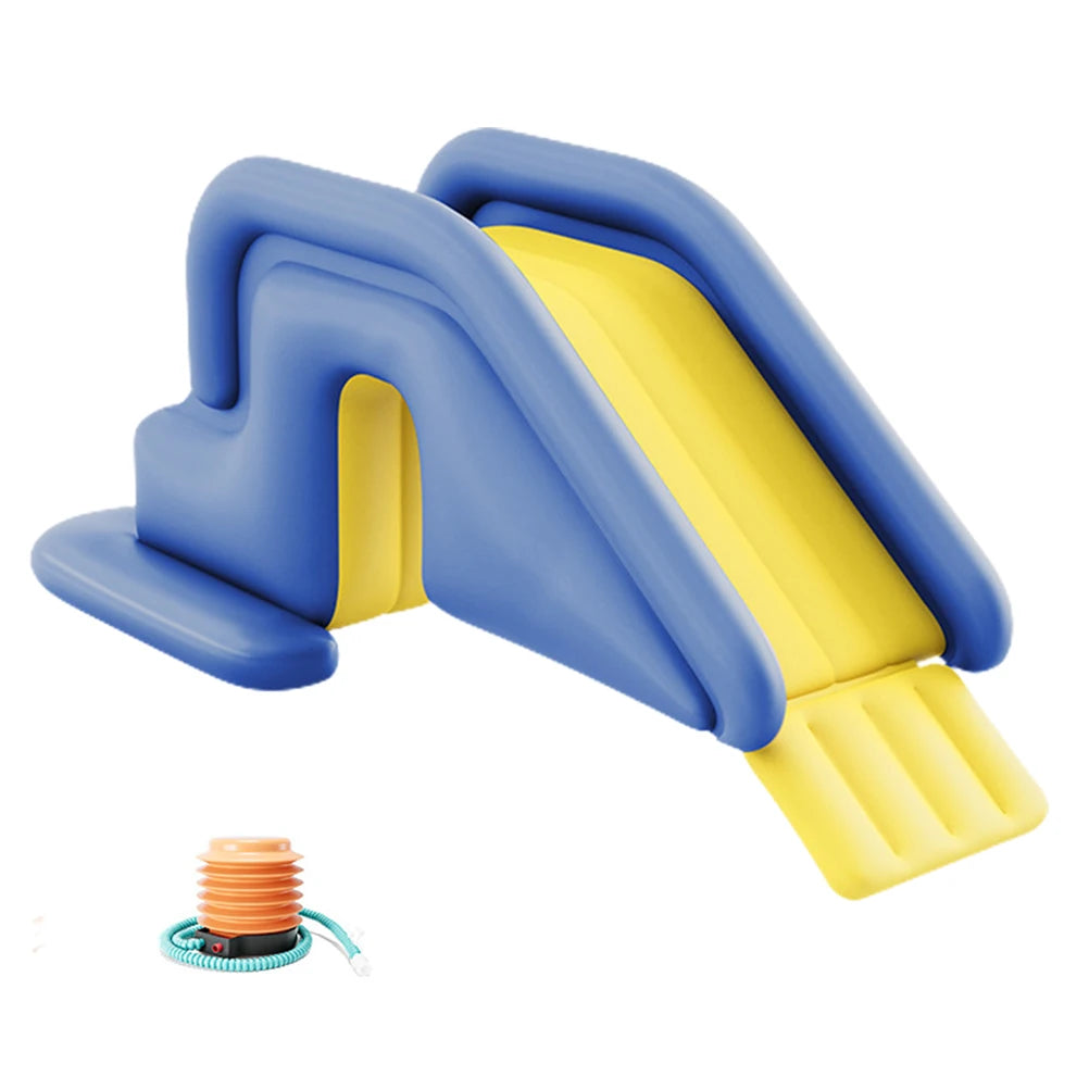 Détail mur escalade toboggan gonflable aquatique compact
