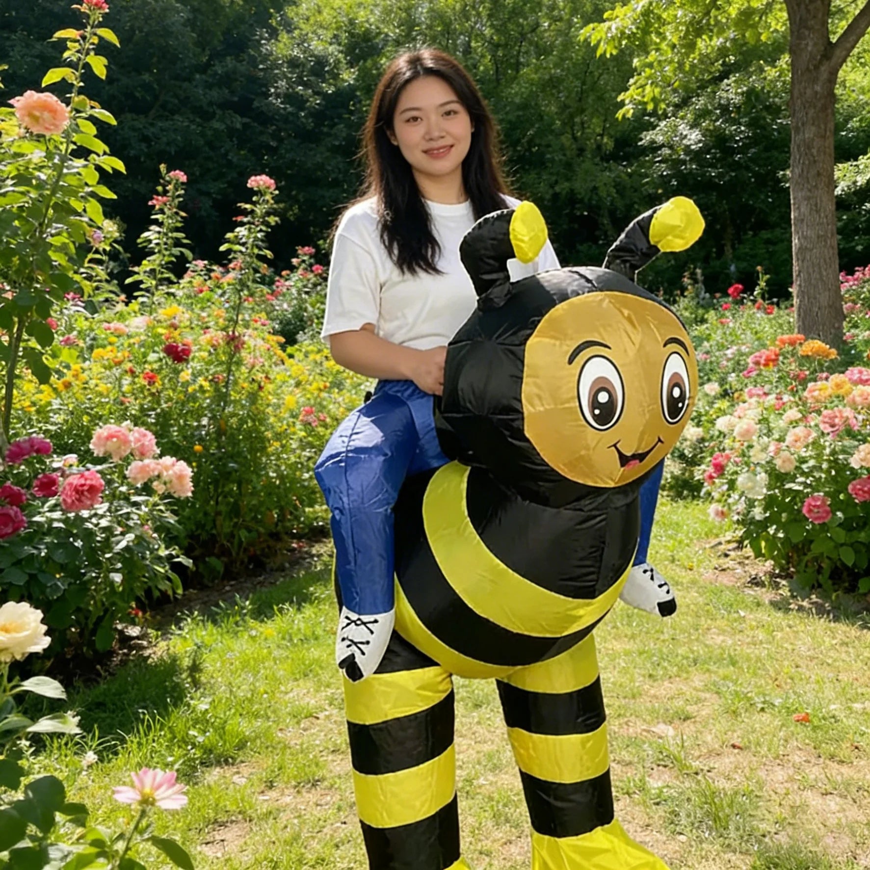 Costume gonflable abeille adulte spectacle de rue amusant