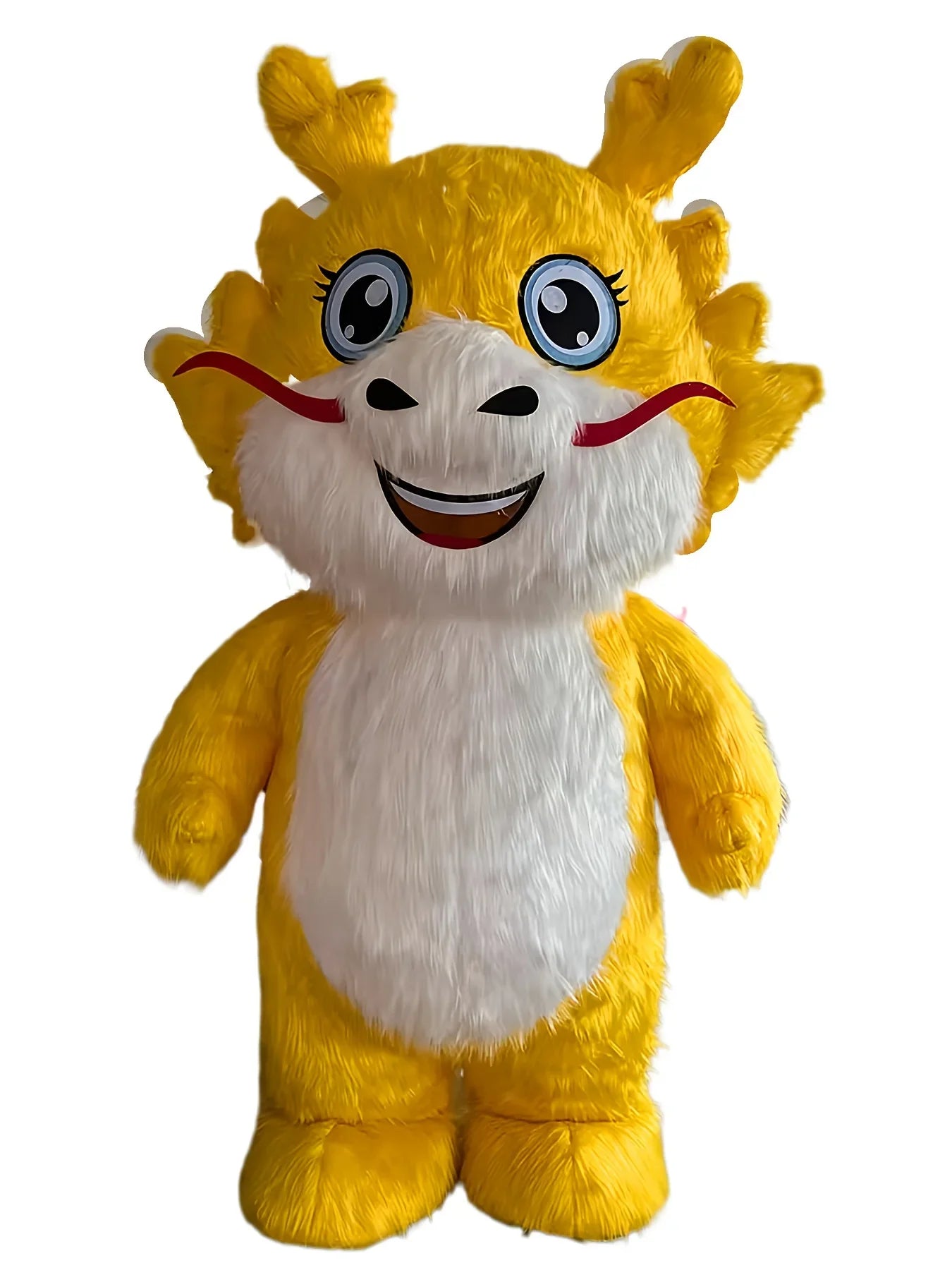 Costume gonflable dragon, vue arrière