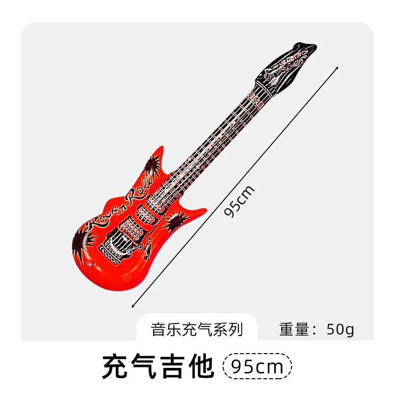 Inflatable Decoration Musical Instrument Guitar Microphone Piano Party
