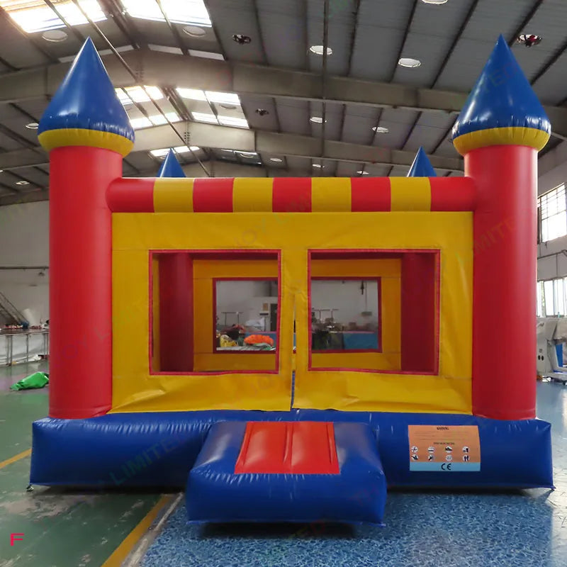 Château gonflable gâteau modèle multicolore