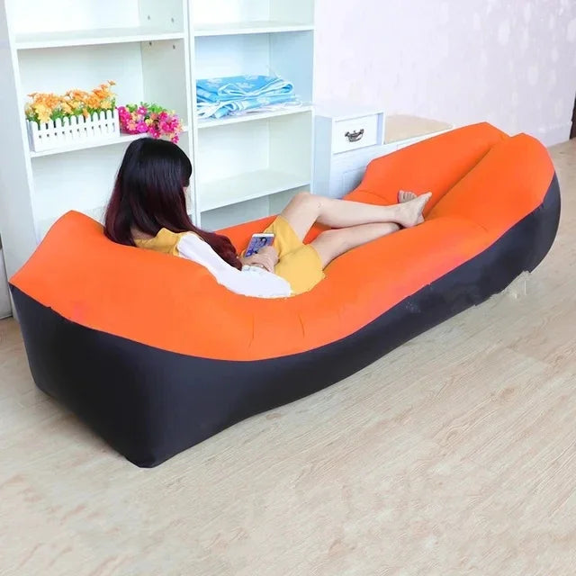 Canapé gonflable prêt pour le camping