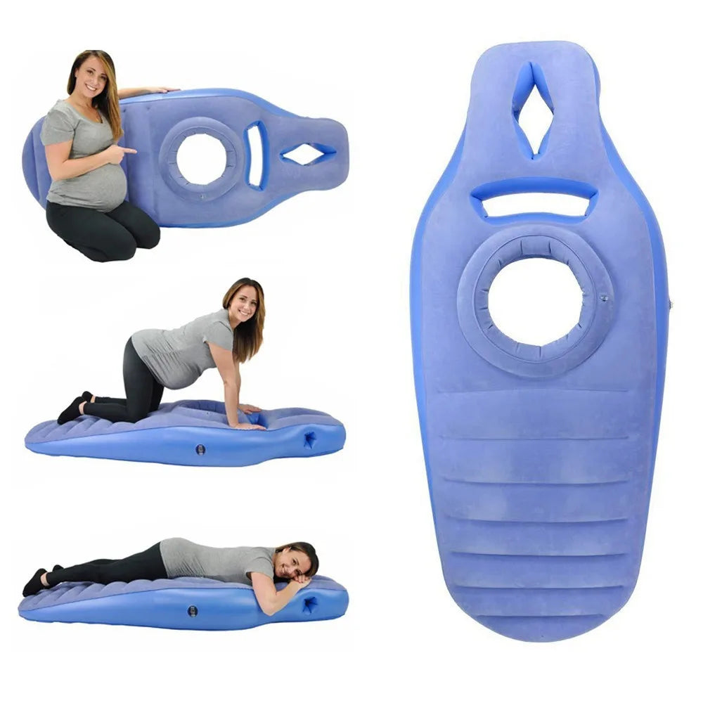 Matelas gonflable yoga maternité vue d'ensemble