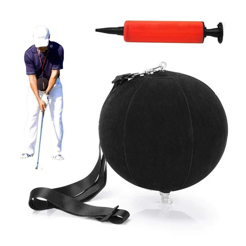 Balle gonflable d'entraînement golf noire