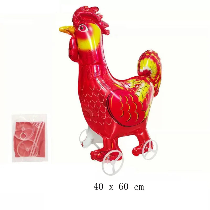 Ballon Gonflable Animal Marchant Roulettes