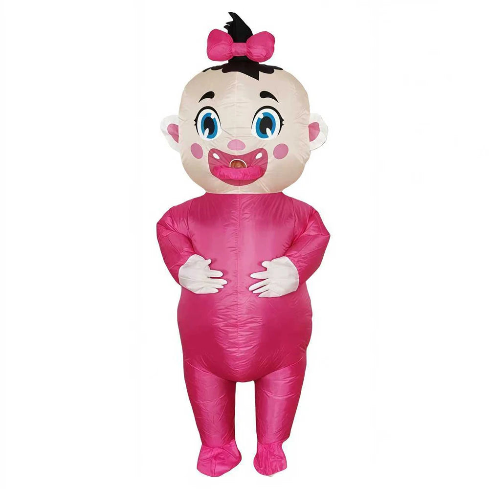 Costume gonflable fête enfant porté de face