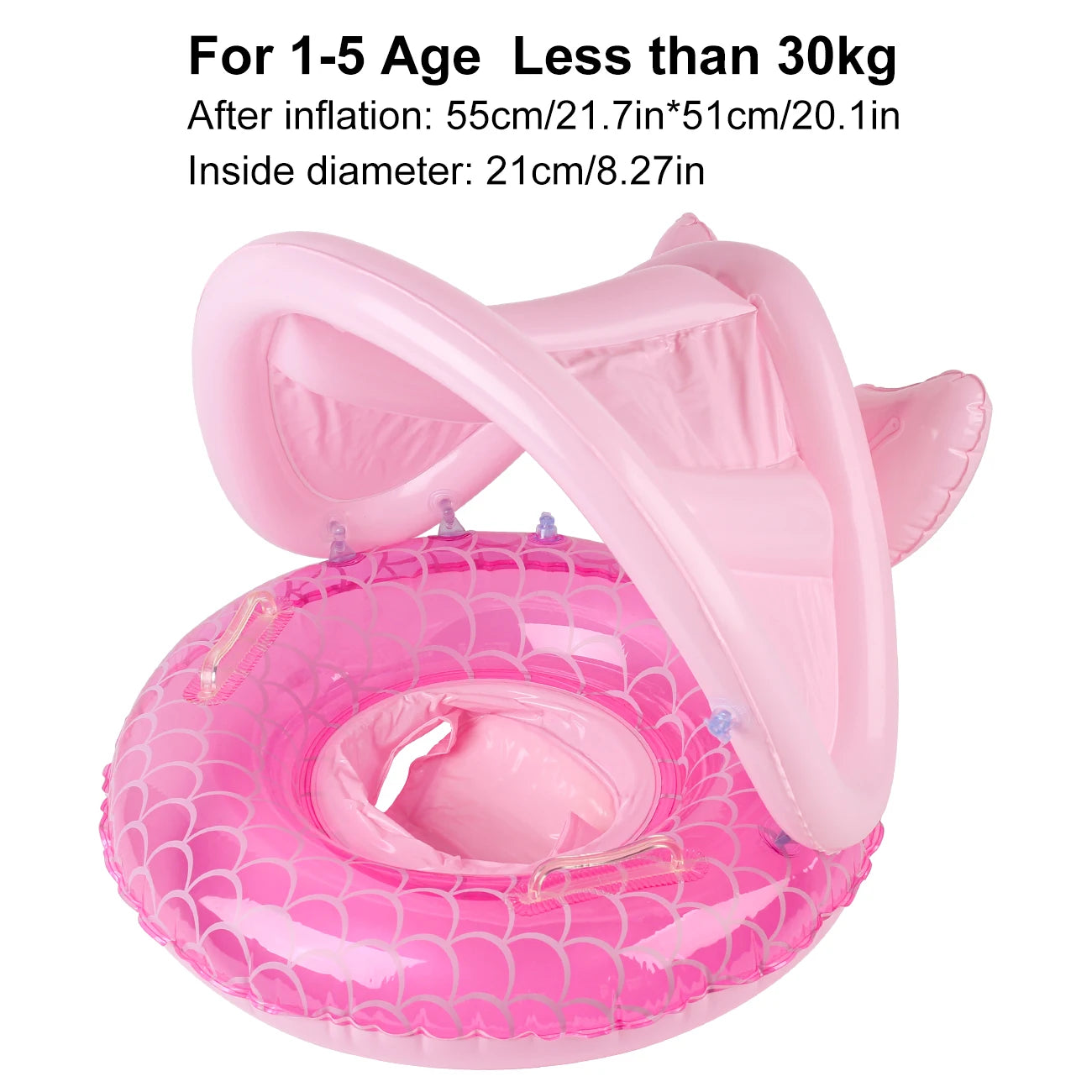 Flotteur auvent gonflable piscine famille sécurité enfant
