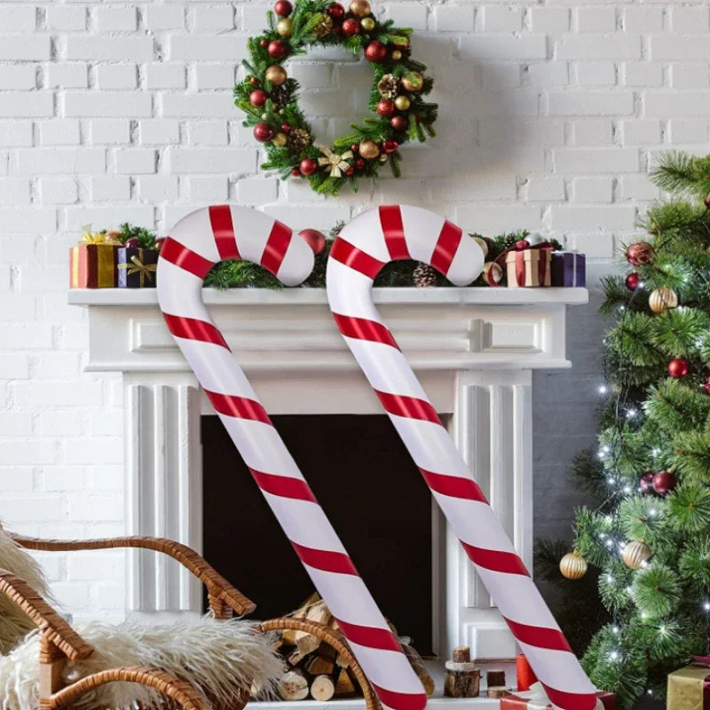 Détail PVC ballon gonflable sucette Noël résistant